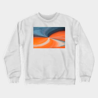 Orange And Blue Art Crewneck Sweatshirt